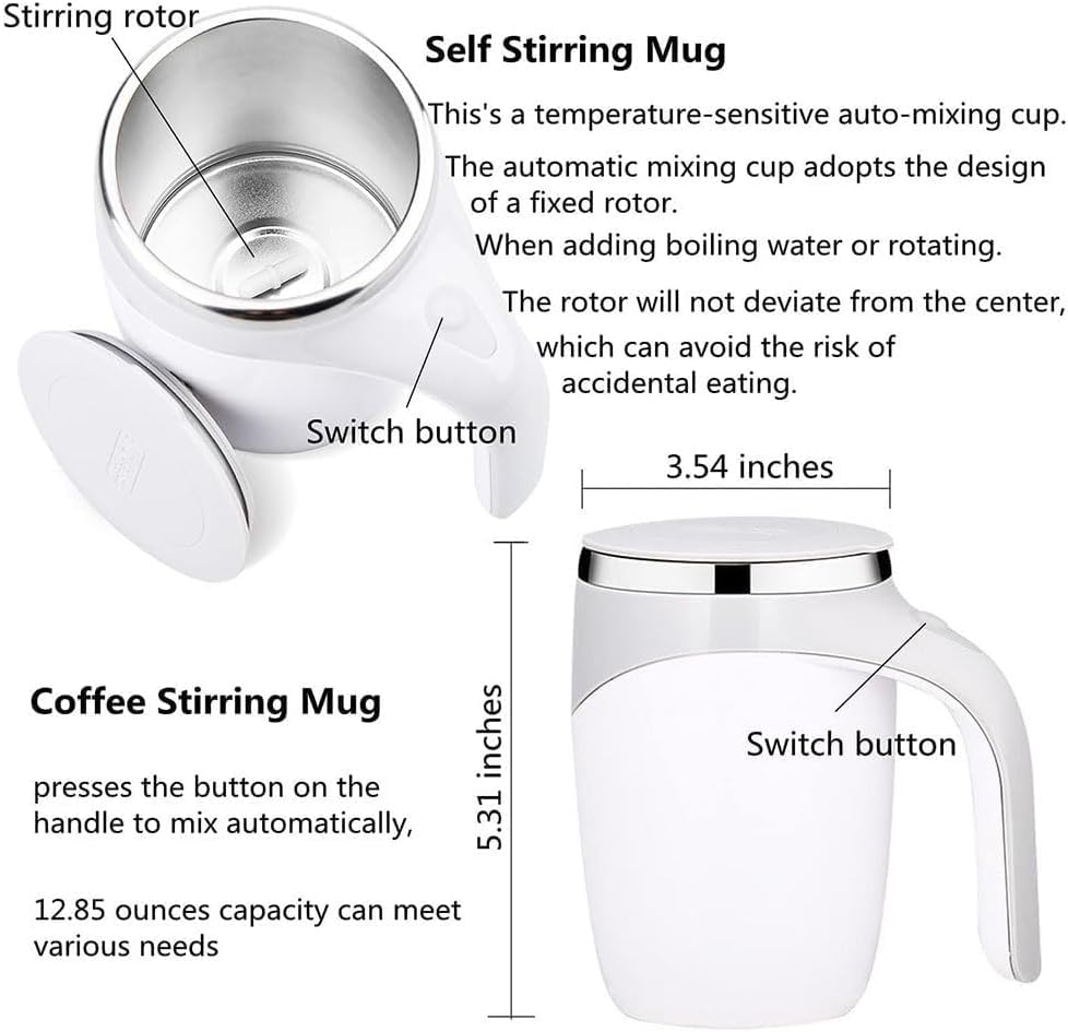 Automatic Magnetic Stirring Coffee Mug