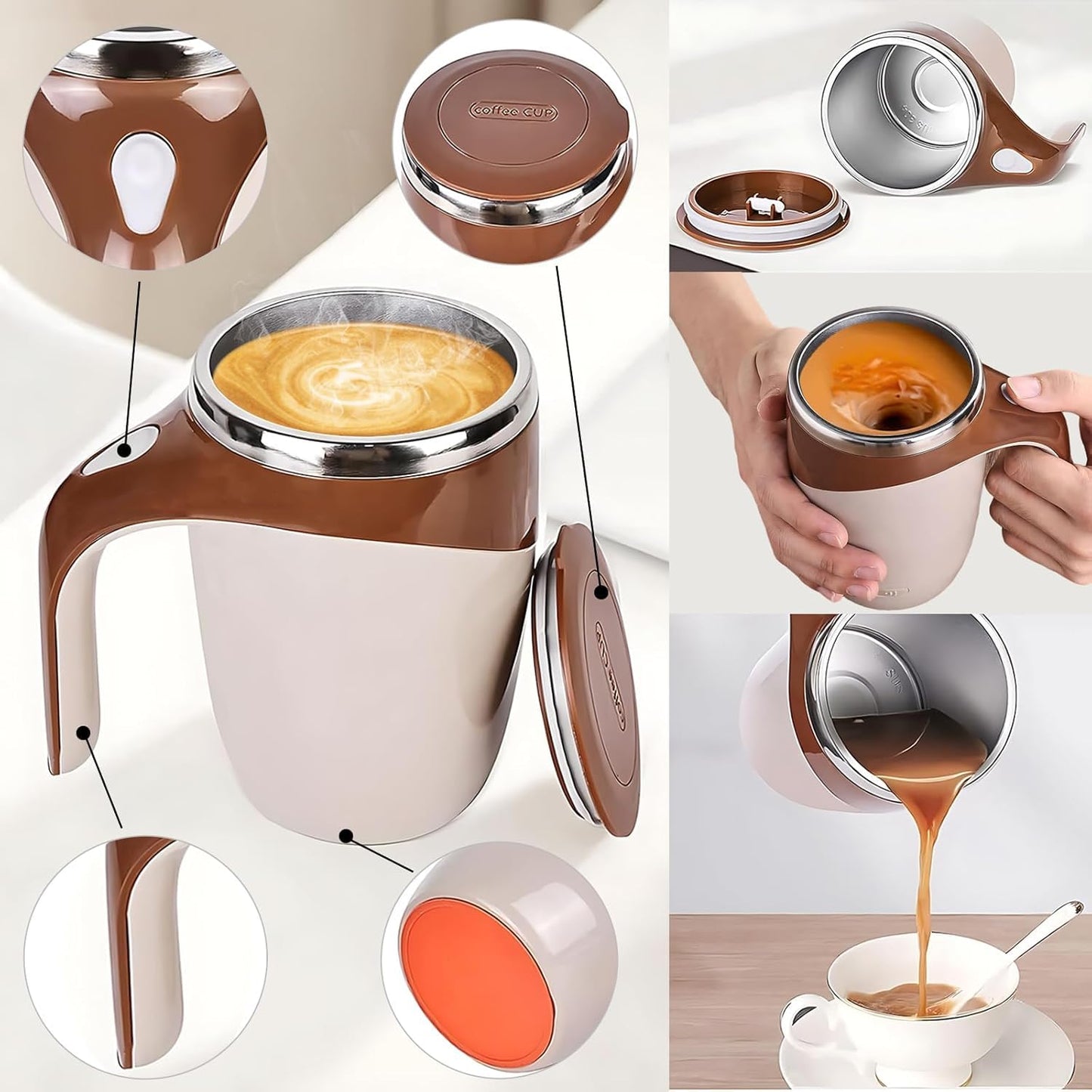 Self Stirring Magnetic Mug